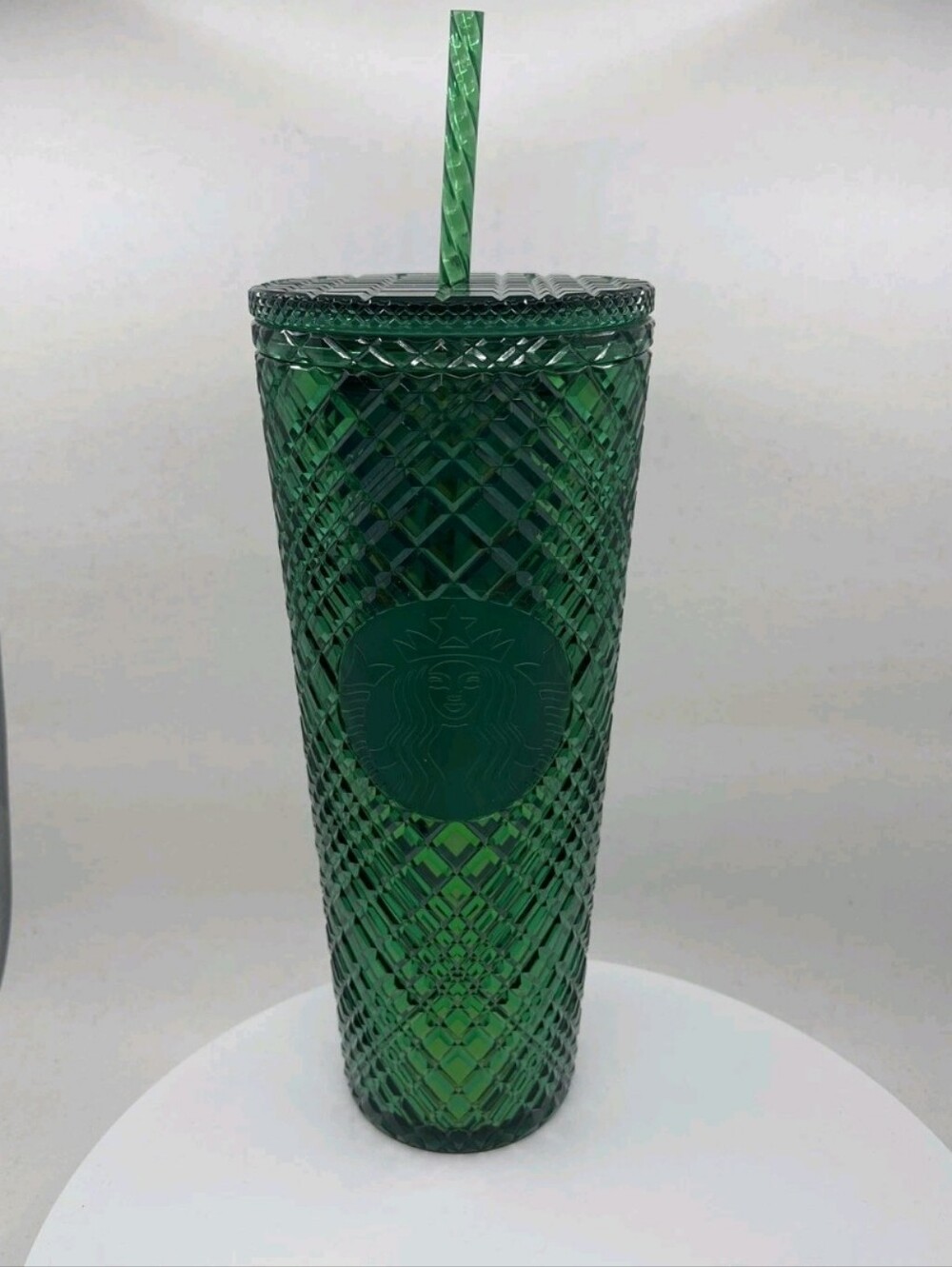 Starbucks Rare Holiday 2021 Emerald Textured Tumbler with Straw NWT